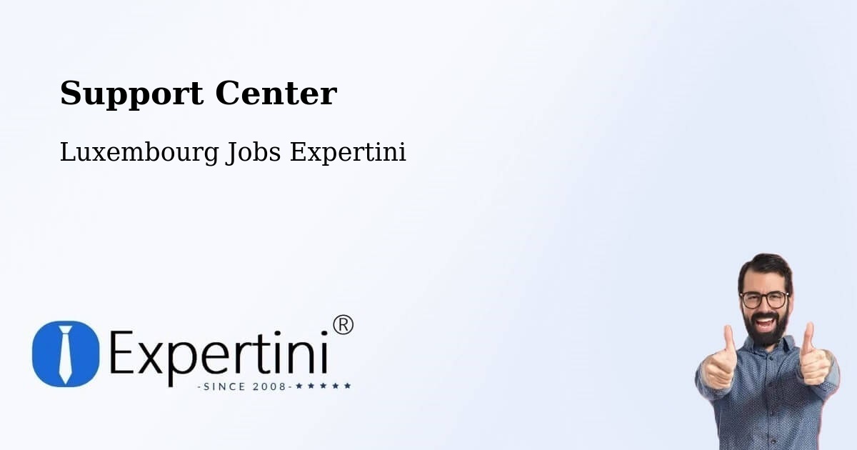 Support Center - Luxembourg Jobs Expertini